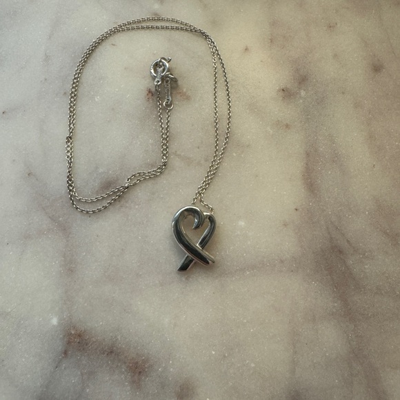 HP! ππ Tiffany & Co. Paloma Picasso Loving Heart Pendant in Sterling Silver - Picture 3 of 9